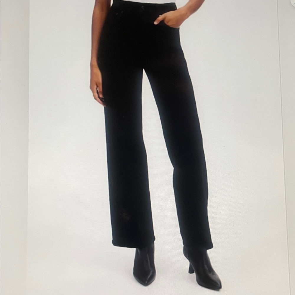 MADEWELL The Perfect Vintage wide-Leg  Black Women's jeans - Picture 3 of 12